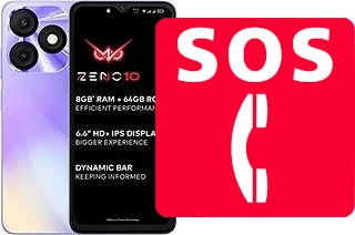 Llamadas de emergencia en itel Zeno 10