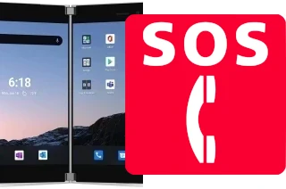 Llamadas de emergencia en Microsoft Surface Duo