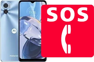 Llamadas de emergencia en Motorola Moto E22