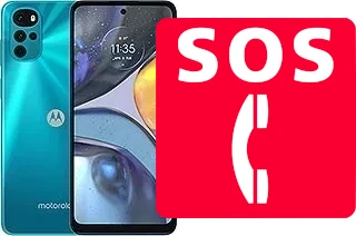 Llamadas de emergencia en Motorola Moto G22