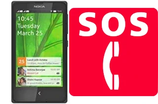 Llamadas de emergencia en Nokia X+