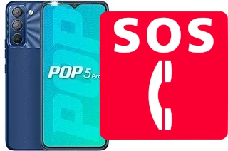 Llamadas de emergencia en Tecno Pop 5 Pro