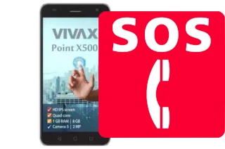 Llamadas de emergencia en Vivax Point X500