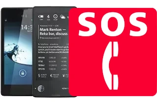 Llamadas de emergencia en Yota YotaPhone