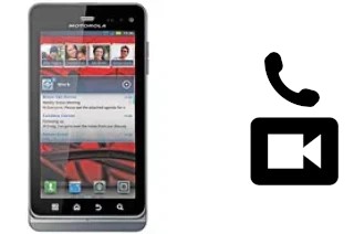 Hacer videollamadas con un Motorola MILESTONE 3 XT860