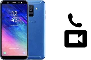 Hacer videollamadas con un Samsung Galaxy A6+ (2018)