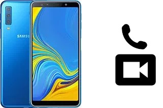 Hacer videollamadas con un Samsung Galaxy A7 (2018)