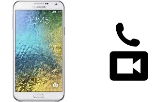 Hacer videollamadas con un Samsung Galaxy E7