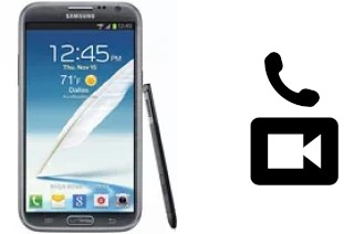 Hacer videollamadas con un Samsung Galaxy Note II CDMA