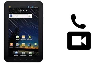 Hacer videollamadas con un Samsung Galaxy Tab CDMA P100