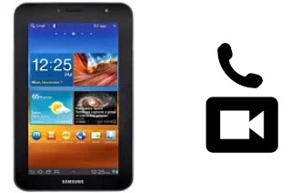 Hacer videollamadas con un Samsung P6210 Galaxy Tab 7.0 Plus