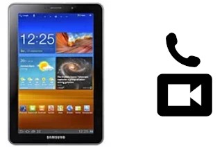 Hacer videollamadas con un Samsung P6810 Galaxy Tab 7.7