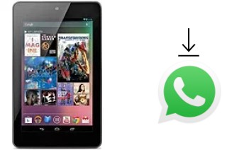 Cómo instalar WhatsApp en un Asus Google Nexus 7 Cellular