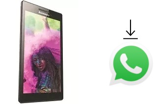 Cómo instalar WhatsApp en un Lenovo Tab 2 A7-10