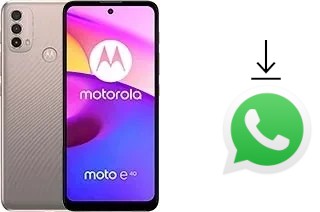 Cómo instalar WhatsApp en un Motorola Moto E40