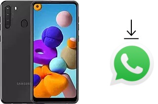 Cómo instalar WhatsApp en un Samsung Galaxy A21