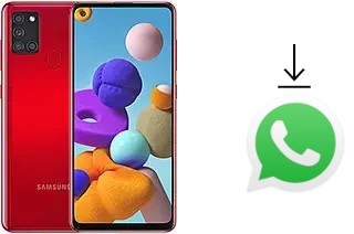 Cómo instalar WhatsApp en un Samsung Galaxy A21s