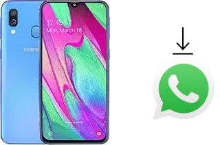 Cómo instalar WhatsApp en un Samsung Galaxy A40