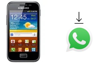 Cómo instalar WhatsApp en un Samsung Galaxy Ace Plus S7500