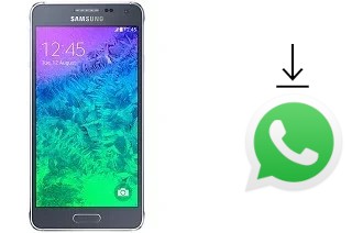 Cómo instalar WhatsApp en un Samsung Galaxy Alpha (S801)