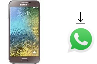 Cómo instalar WhatsApp en un Samsung Galaxy E5