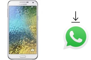 Cómo instalar WhatsApp en un Samsung Galaxy E7