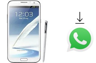 Cómo instalar WhatsApp en un Samsung Galaxy Note II N7100