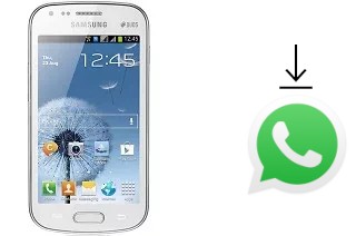 Cómo instalar WhatsApp en un Samsung Galaxy S Duos S7562