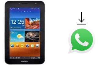 Cómo instalar WhatsApp en un Samsung P6210 Galaxy Tab 7.0 Plus