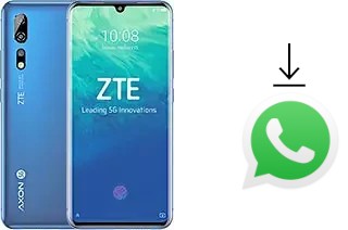 Cómo instalar WhatsApp en un ZTE Axon 10 Pro 5G