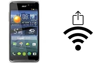 Generar QR con la clave Wifi en un Acer Liquid E600