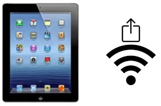 Cómo compartir la contraseña Wifi desde un Apple iPad 4 Wi-Fi sin escribirla