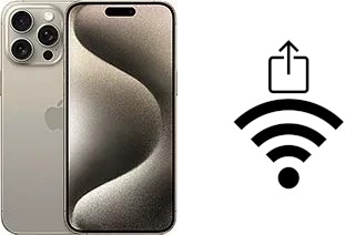 Cómo compartir la contraseña Wifi desde un Apple iPhone 15 Pro Max sin escribirla