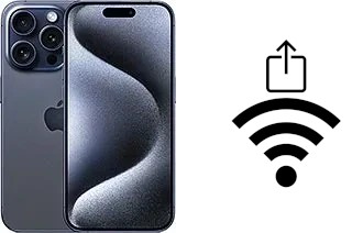 Cómo compartir la contraseña Wifi desde un Apple iPhone 15 Pro sin escribirla