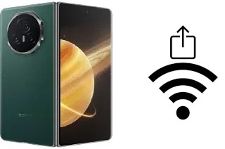 Cómo generar un código QR con la contraseña Wifi en un Honor Magic V3