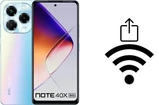 Cómo generar un código QR con la contraseña Wifi en un Infinix Note 40X 5G