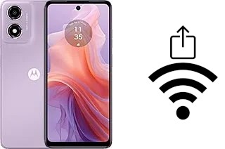 Cómo generar un código QR con la contraseña Wifi en un Motorola Moto E14