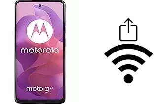 Cómo generar un código QR con la contraseña Wifi en un Motorola Moto G24