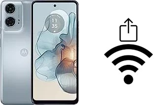 Cómo generar un código QR con la contraseña Wifi en un Motorola Moto G24 Power