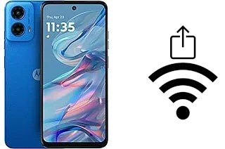 Cómo generar un código QR con la contraseña Wifi en un Motorola Moto G45