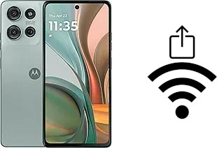 Cómo generar un código QR con la contraseña Wifi en un Motorola Moto G75