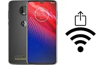 Cómo generar un código QR con la contraseña Wifi en un Motorola Moto Z4 Force