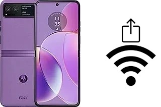 Generar QR con la clave Wifi en un Motorola Razr 40