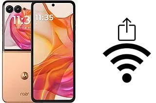 Cómo generar un código QR con la contraseña Wifi en un Motorola Razr 50 Ultra