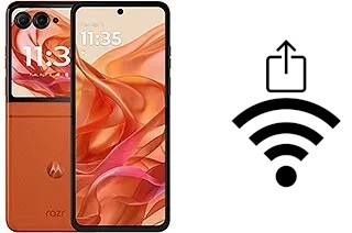 Cómo generar un código QR con la contraseña Wifi en un Motorola Razr 50