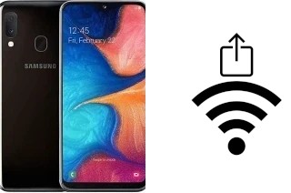 Generar QR con la clave Wifi en un Samsung Galaxy A20e