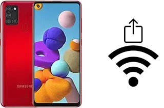 Cómo generar un código QR con la contraseña Wifi en un Samsung Galaxy A21s