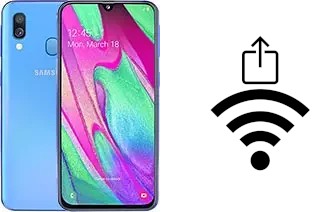 Generar QR con la clave Wifi en un Samsung Galaxy A40