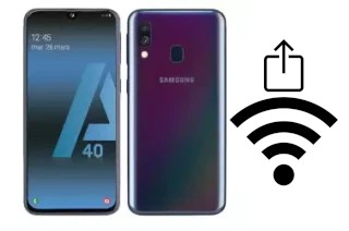 Generar QR con la clave Wifi en un Samsung Galaxy A40s