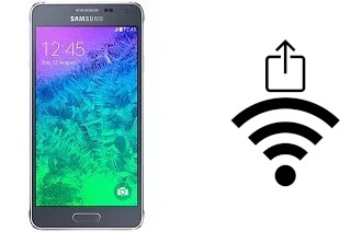 Generar QR con la clave Wifi en un Samsung Galaxy Alpha